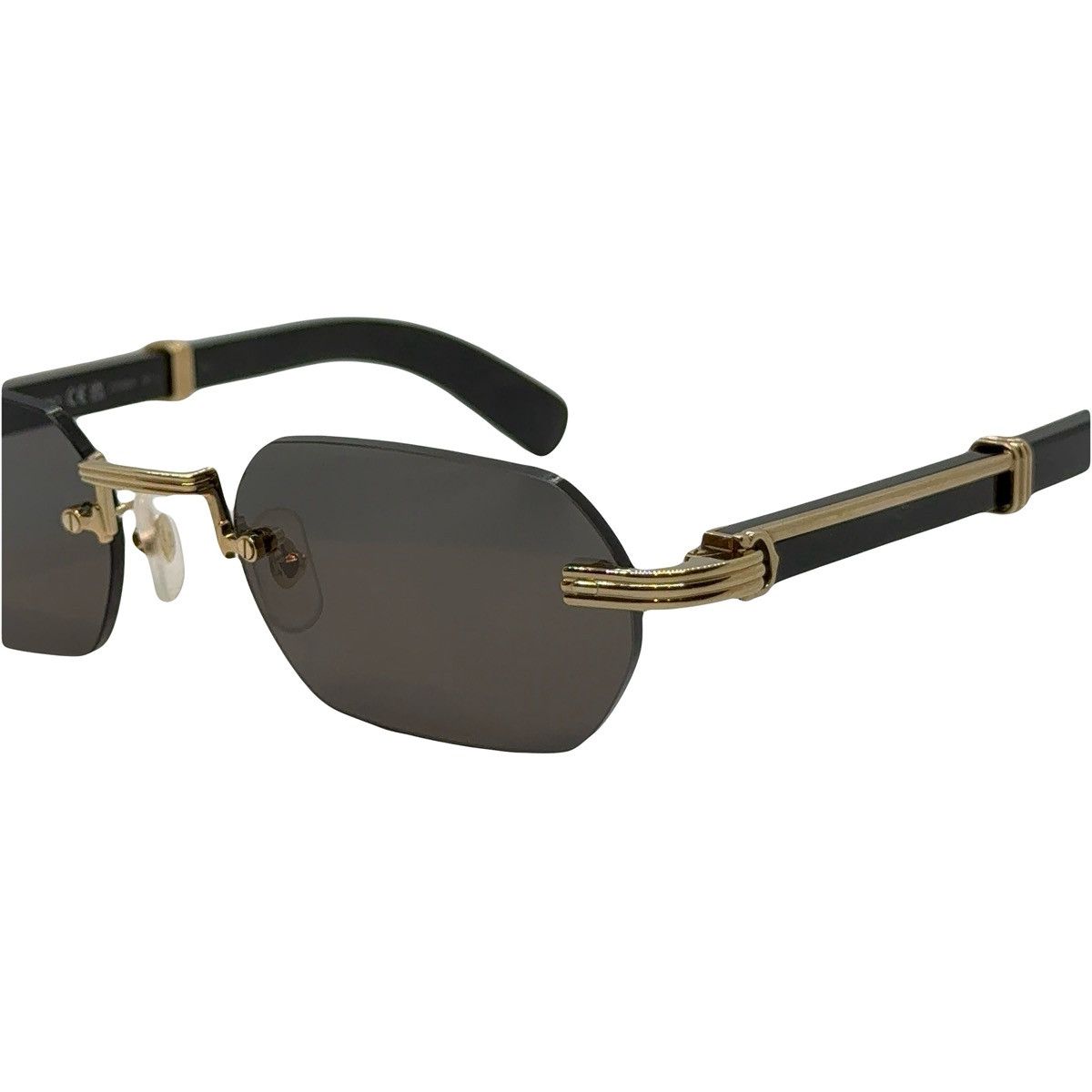 Cartier Cartier Gold Buffalo Horn Sunglasses Size ONE SIZE - 2 Thumbnail