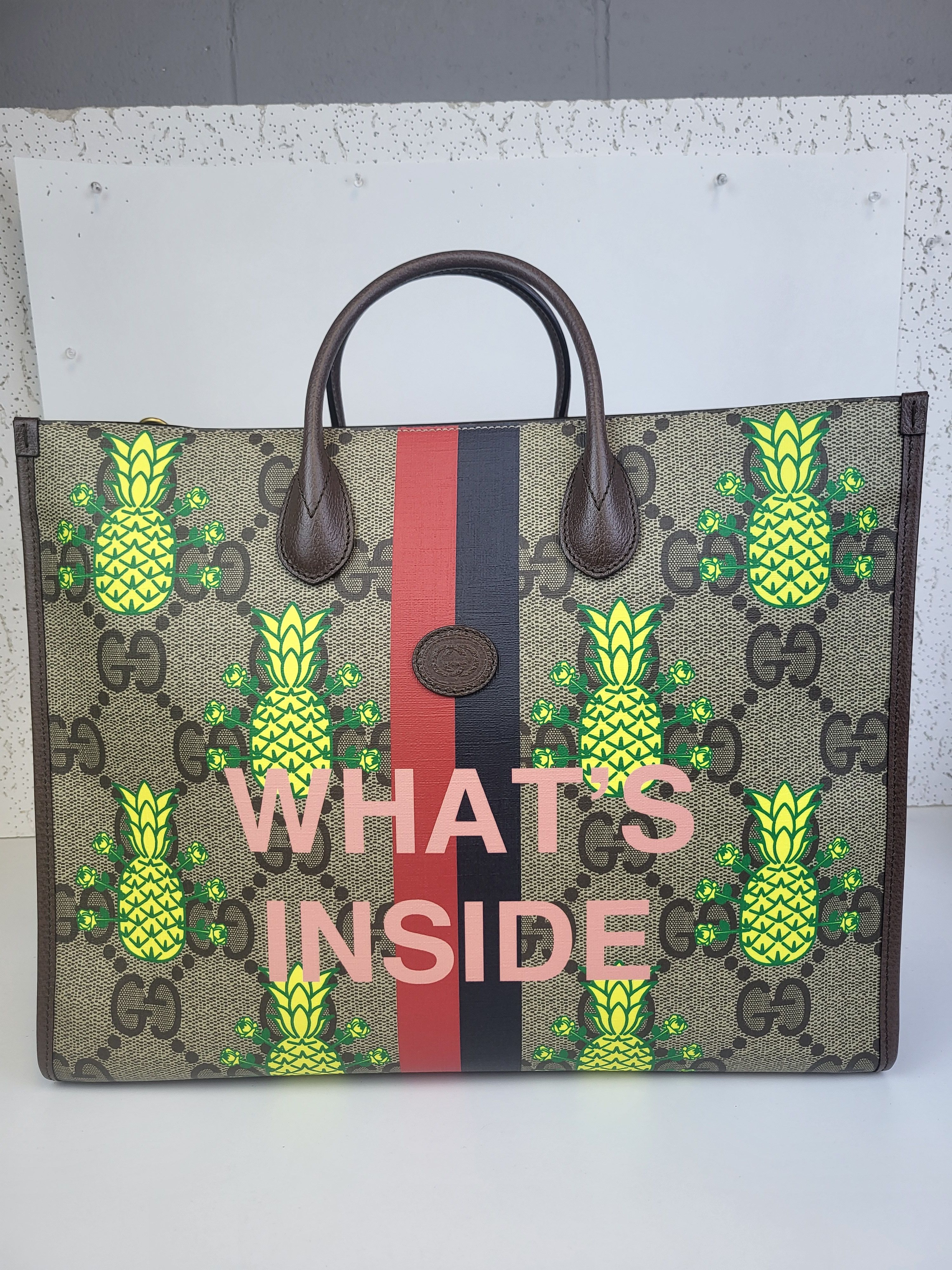 Gucci Gucci Supreme Monogram Pineapple Large Tote Bag Size ONE SIZE - 1 Thumbnail