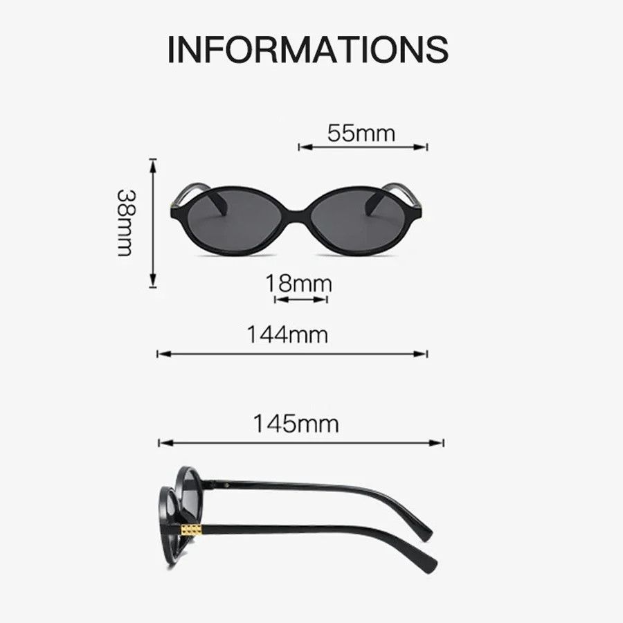 Other Black Small Frame Sun Glasses Size ONE SIZE - 6 Thumbnail