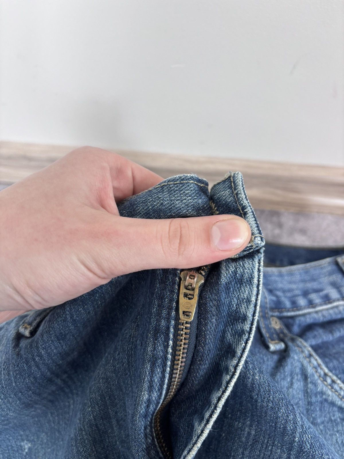 Dickies Dickies Men’s Denim Jeans Blue Distressed USA Workwear Size US 36 / EU 52 - 22 Thumbnail