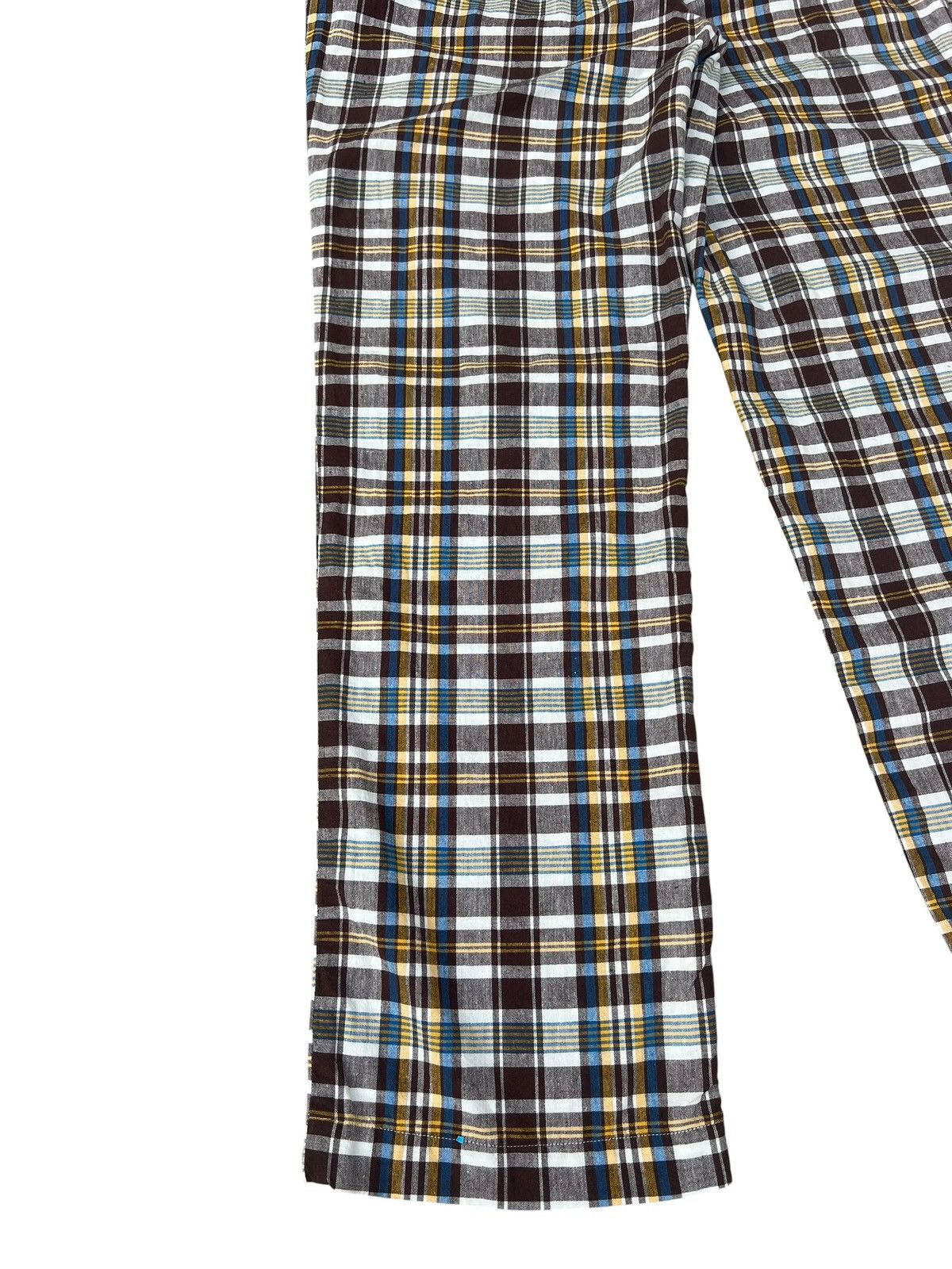 Waste(twice) Waste Twice Japan 100% Linen Checkered Trouser Pant Size US 34 / EU 50 - 15 Thumbnail