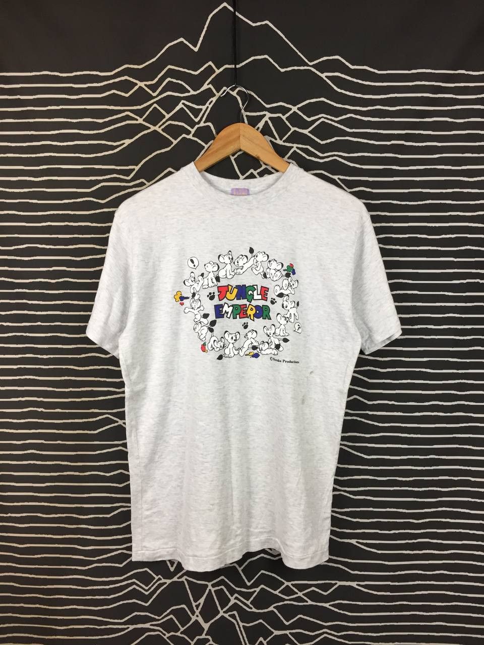 Anime Vtg 90s Osamu Tezuka Manga Museum Jungle Emperor Kimba Tee Size US M / EU 48-50 / 2 - 2 Thumbnail