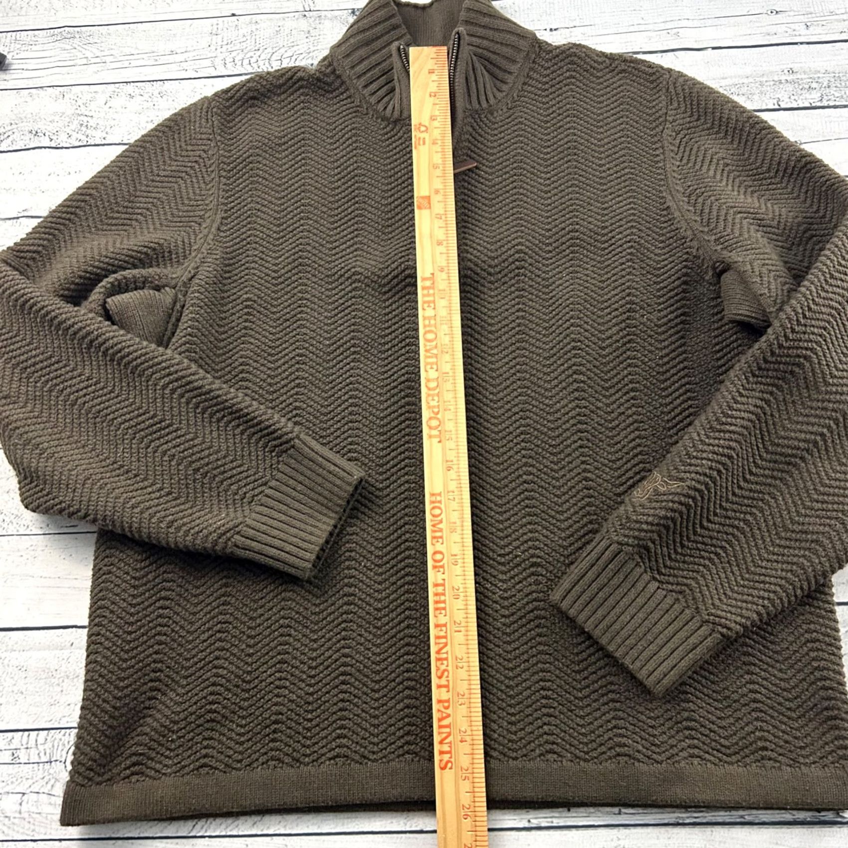 CO Duluth Yak Blend Pullover 1/4 Zip Cotton Sweater Men XL Brown Shirt Size US XL / EU 56 / 4 - 4 Thumbnail