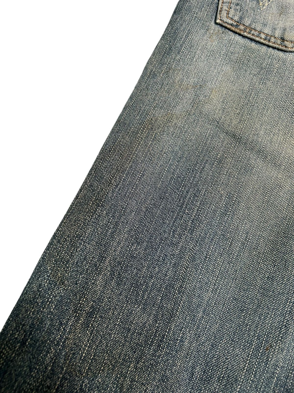 Japanese Brand × Kapital × Vintage Thrashed Vtg Edwin Selvedge disteressed denim Size US 34 / EU 50 - 12 Thumbnail