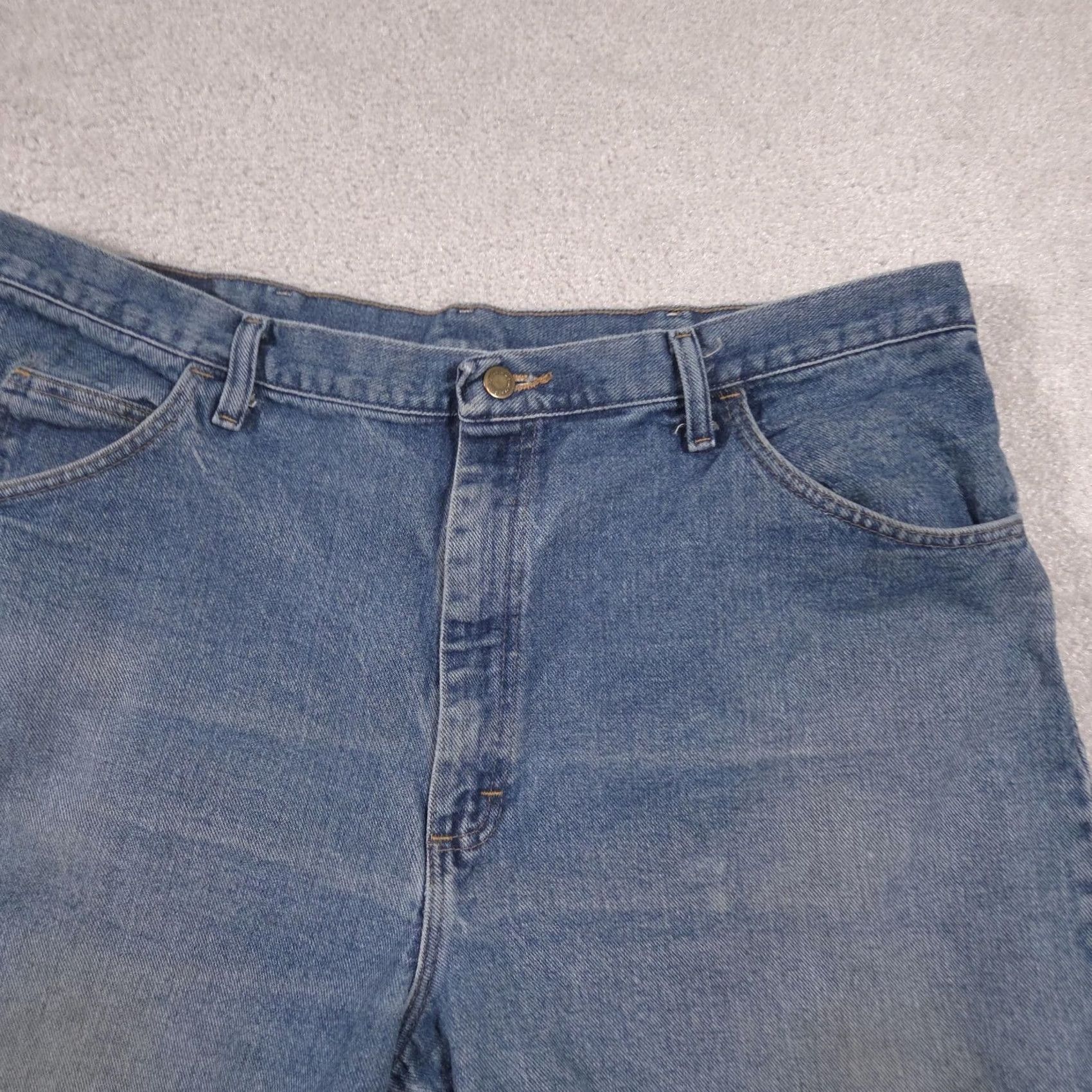 Wrangler Wrangler Shorts Mens 40 Blue Denim Relaxed Fit Bermuda Casual Size US 40 / EU 56 - 4 Thumbnail