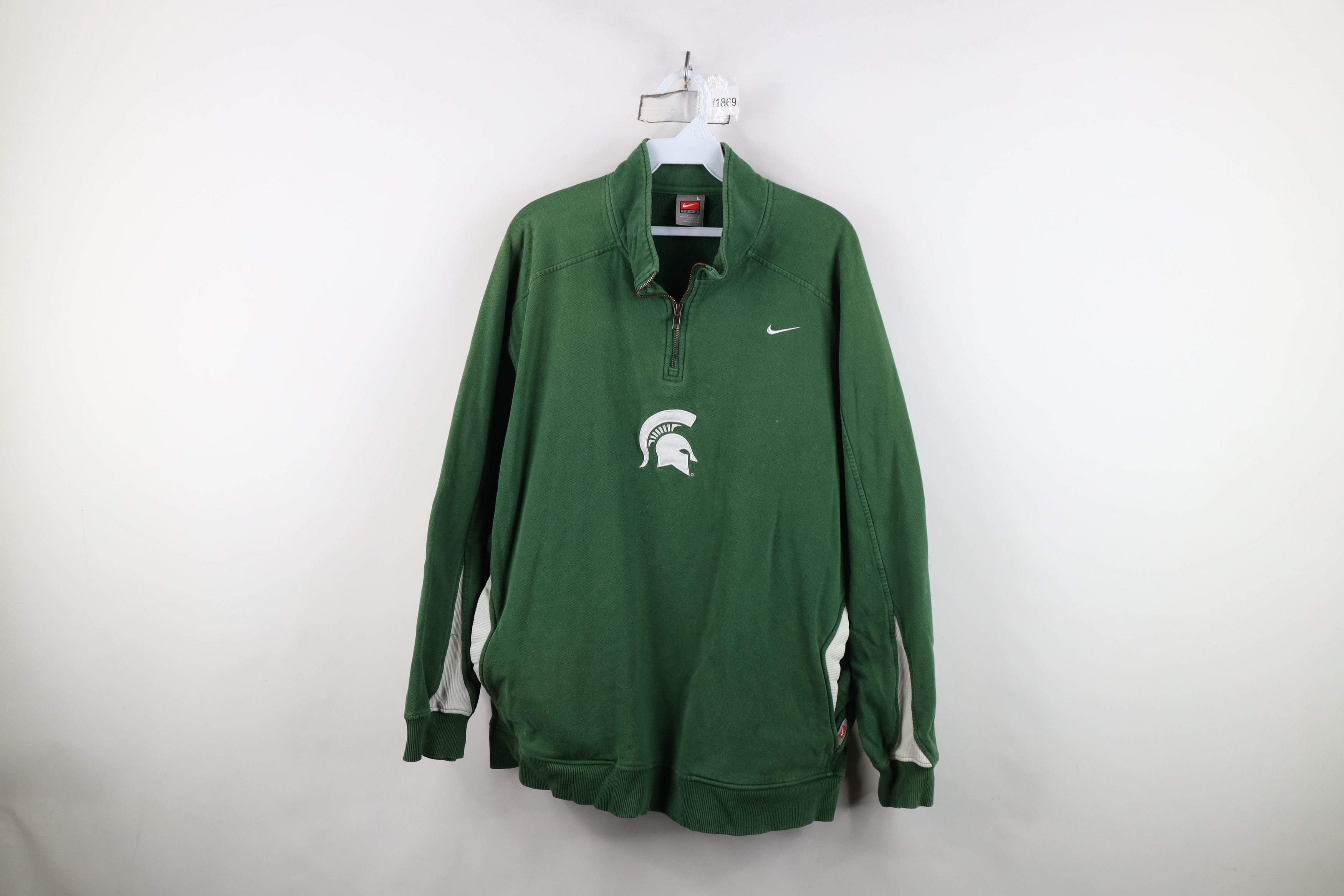 Nike Vintage Nike Swoosh Michigan State University Sweatshirt Size US L / EU 52-54 / 3 - 1 Thumbnail