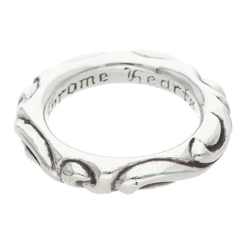 Chrome Hearts RARE Chrome Hearts Scroll Band Ring Size 9 US Silver