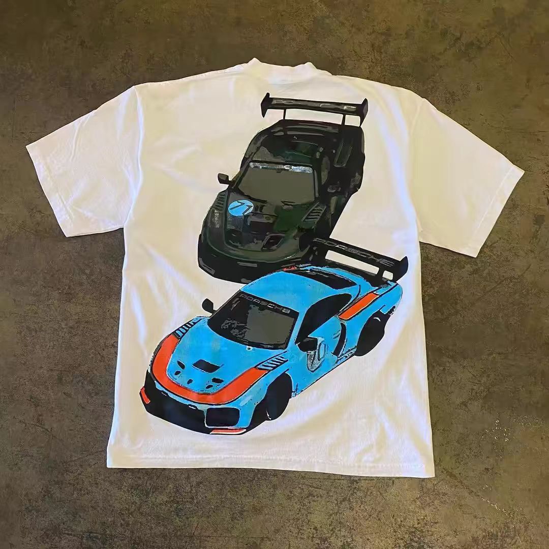 Japanese Brand × Vintage Street Hip Hop Racing Vintage Short Sleeve T-Shirt Size US S / EU 44-46 / 1 - 1 Thumbnail