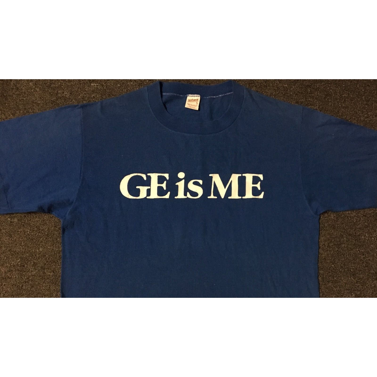 Vintage Vtg 80s GE Is Me Faded Promo Shirt M General Electric Energy Planet Grunge 70s Size US M / EU 48-50 / 2 - 7 Thumbnail