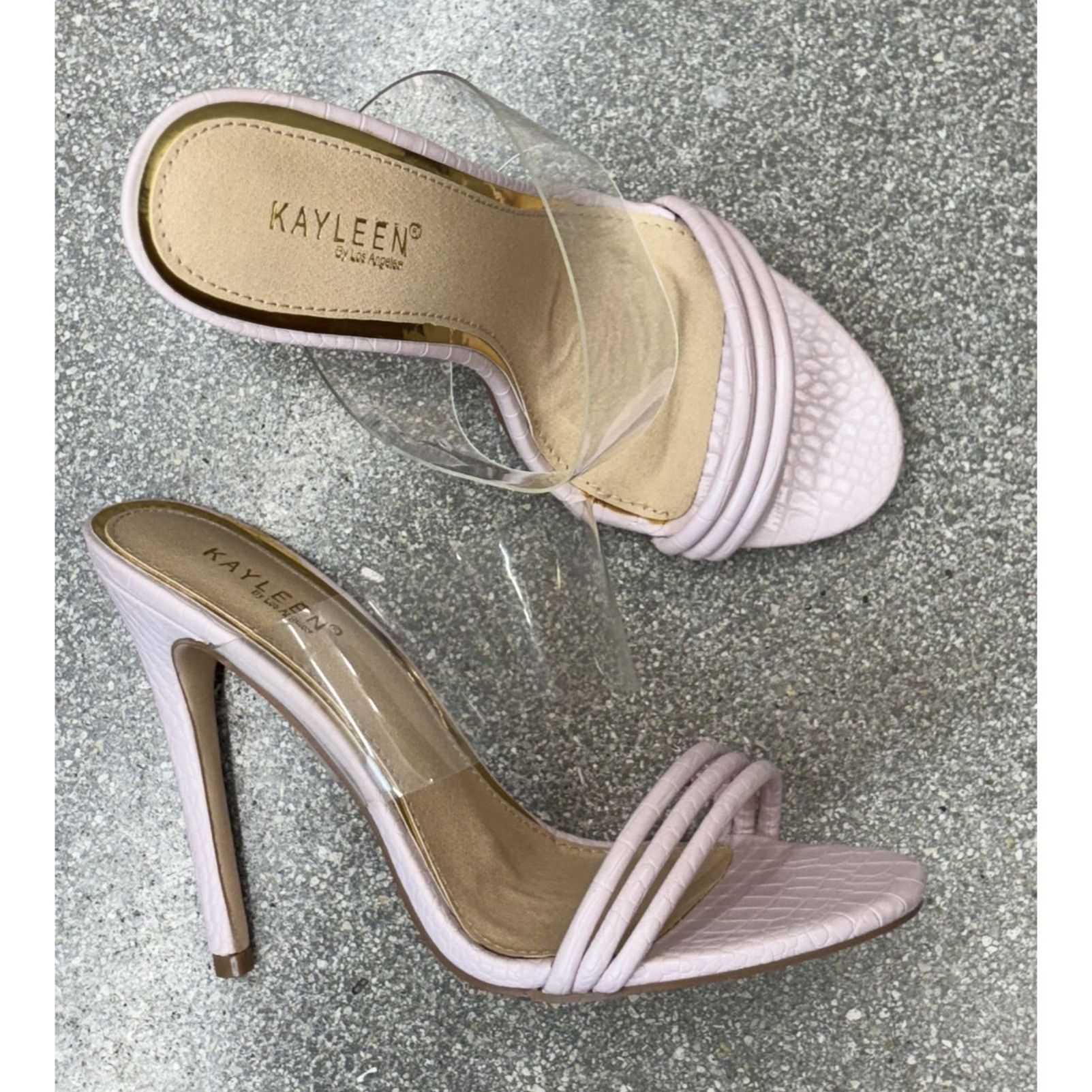 Other KAYLEEN / Berkley-16 / Pink / High Heeled Sandals With Clear Size US 9 / IT 39 - 7 Thumbnail