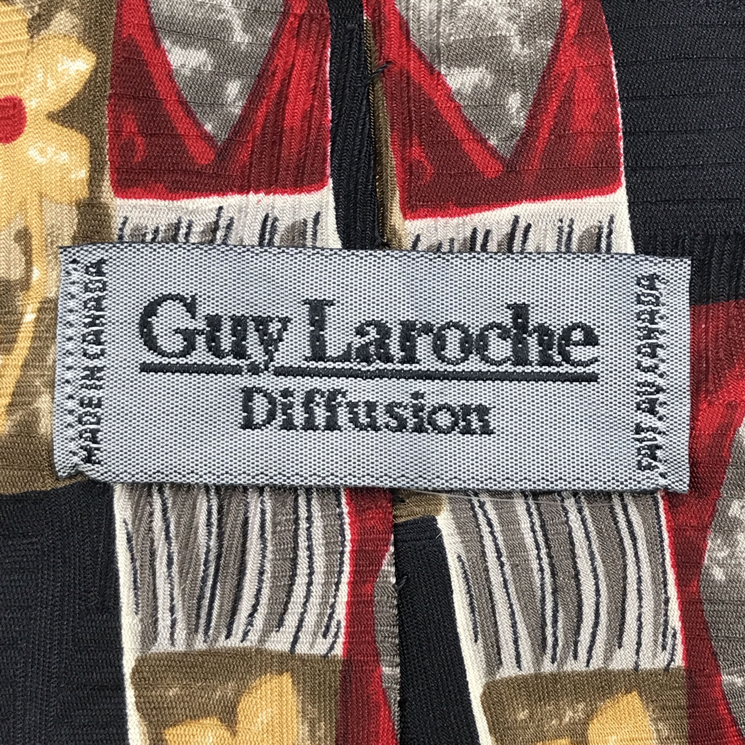 Designer × Guy Laroche × Vintage Vintage Guy Laroche Silk Necktie Size ONE SIZE - 6 Thumbnail