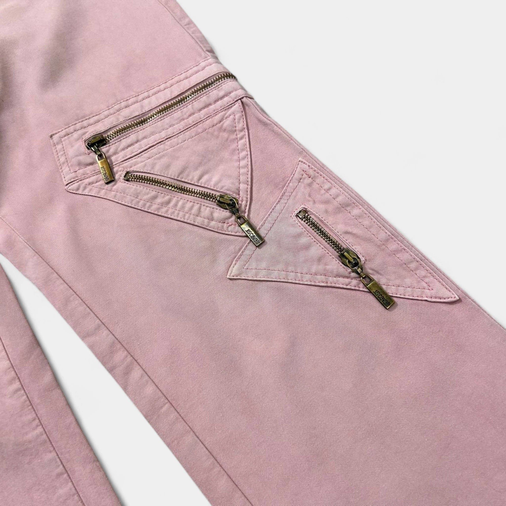 Just Cavalli Just Cavalli 2000s Pink Cargo Pants Size 30" / US 8 / IT 44 - 3 Thumbnail