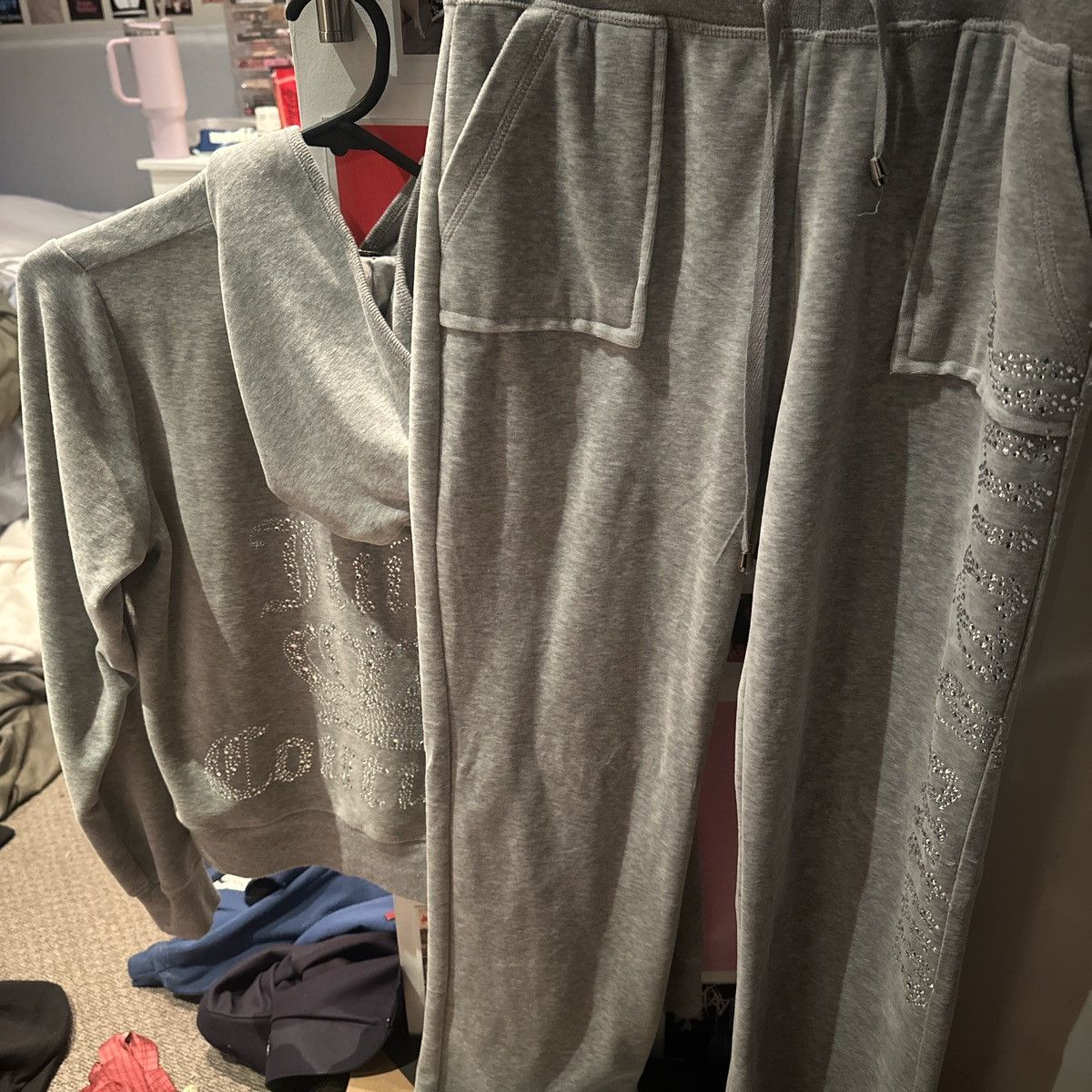 image of Juicy Couture Sweatsuit in Grey, Women's (Size Small)