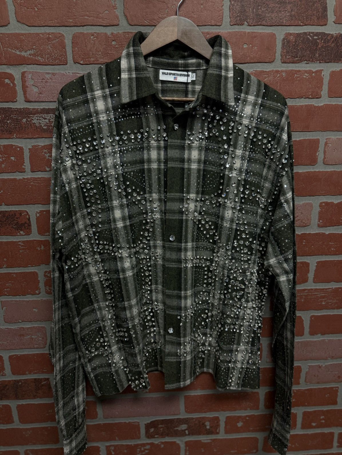 Vale Valley Crystal Flannel Long Sleeve Stones Size XL (NEW) 💎 Size US XL / EU 56 / 4 - 1 Thumbnail
