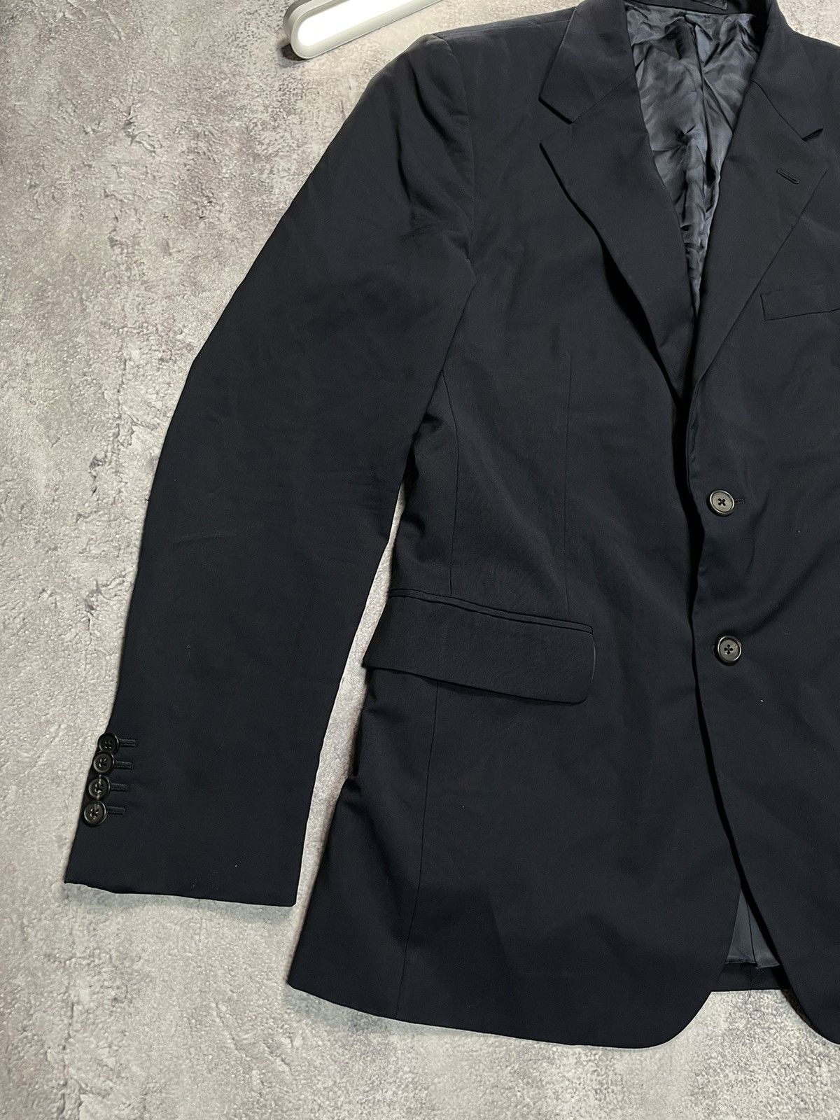 Prada Prada Milano Tailored Black VW Mohair Suit Size 50R - 3 Thumbnail