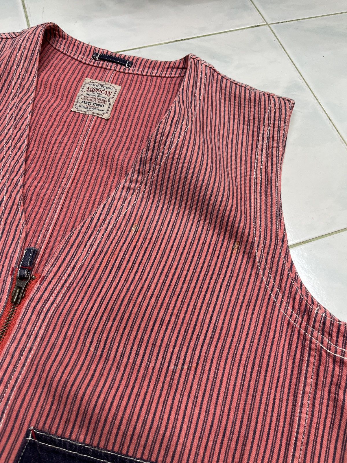 Japanese Brand 🔥🔥🔥ARCHIVE PRACT STUDIO ZIPPER VEST Size US M / EU 48-50 / 2 - 16 Thumbnail
