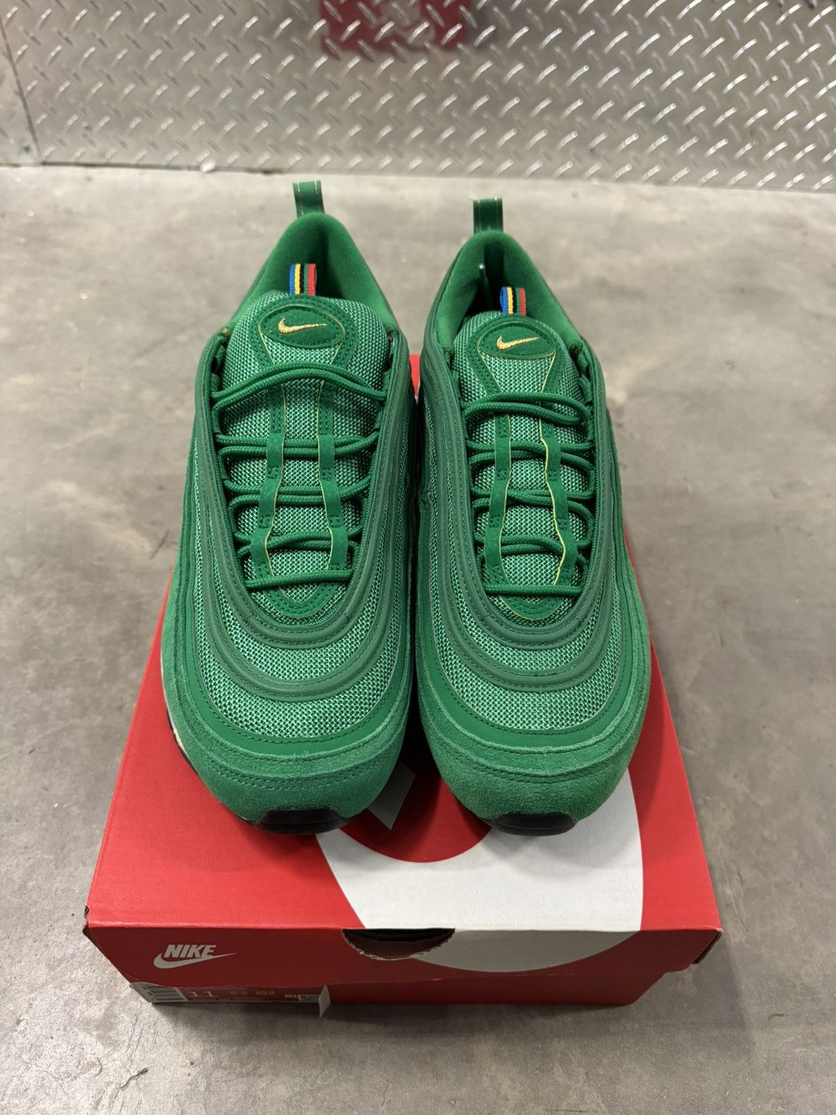Nike Nike Air Max 97 QS Olympic Rings Green Size 11 Size US 11 / EU 44 - 4 Thumbnail