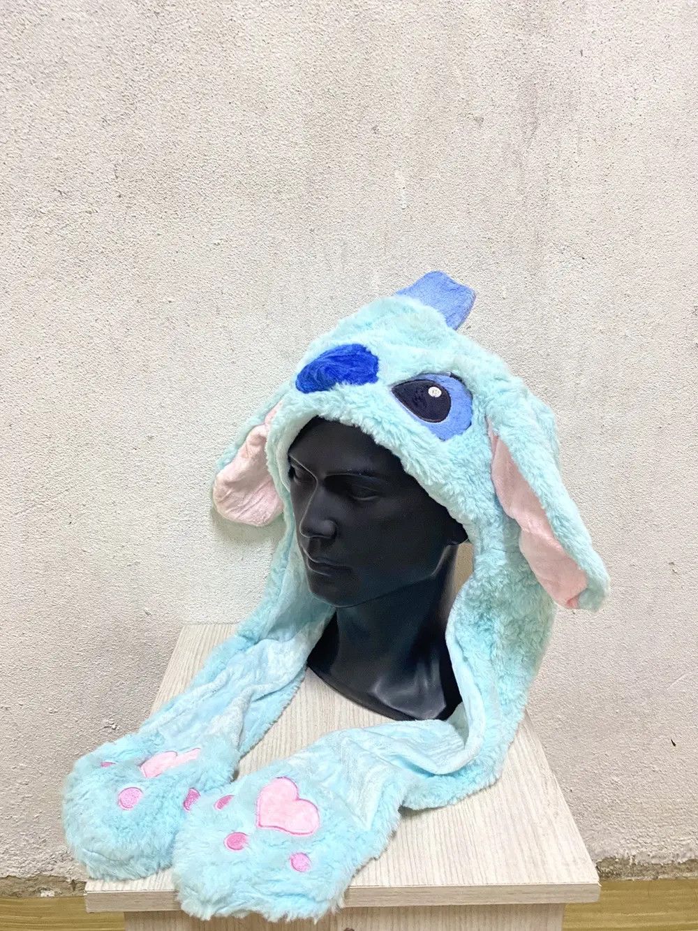 Cartoon Network × Disney × Vintage Stitch Bunny Horn Beanie Hat Size ONE SIZE - 3 Thumbnail