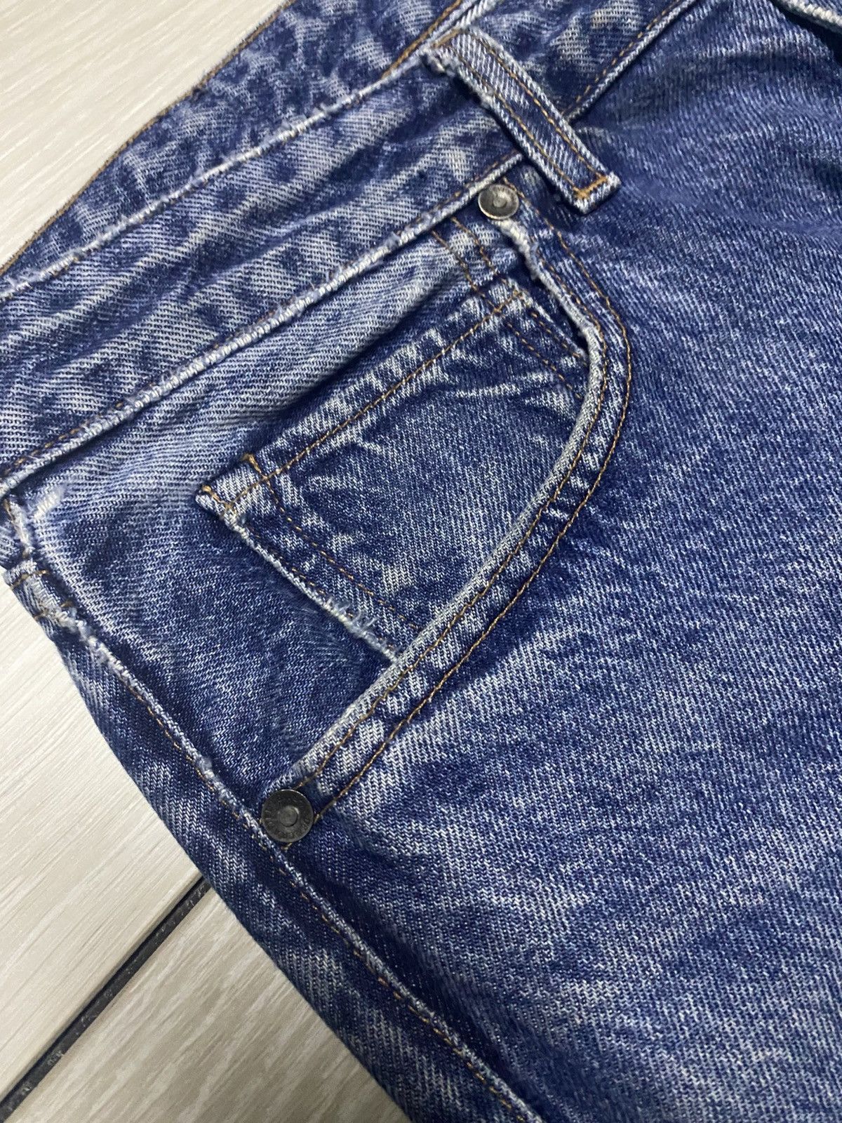 Levi's Made & Crafted Vintage Levis Made & Craft Distressed Tack Slim Jeans Size US 34 / EU 50 - 9 Thumbnail