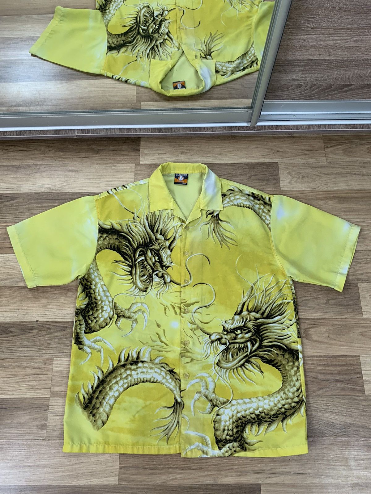 Vintage Vintage Y2K Japanese Style Dragon Shirt Button Up Size US L / EU 52-54 / 3 - 1 Thumbnail