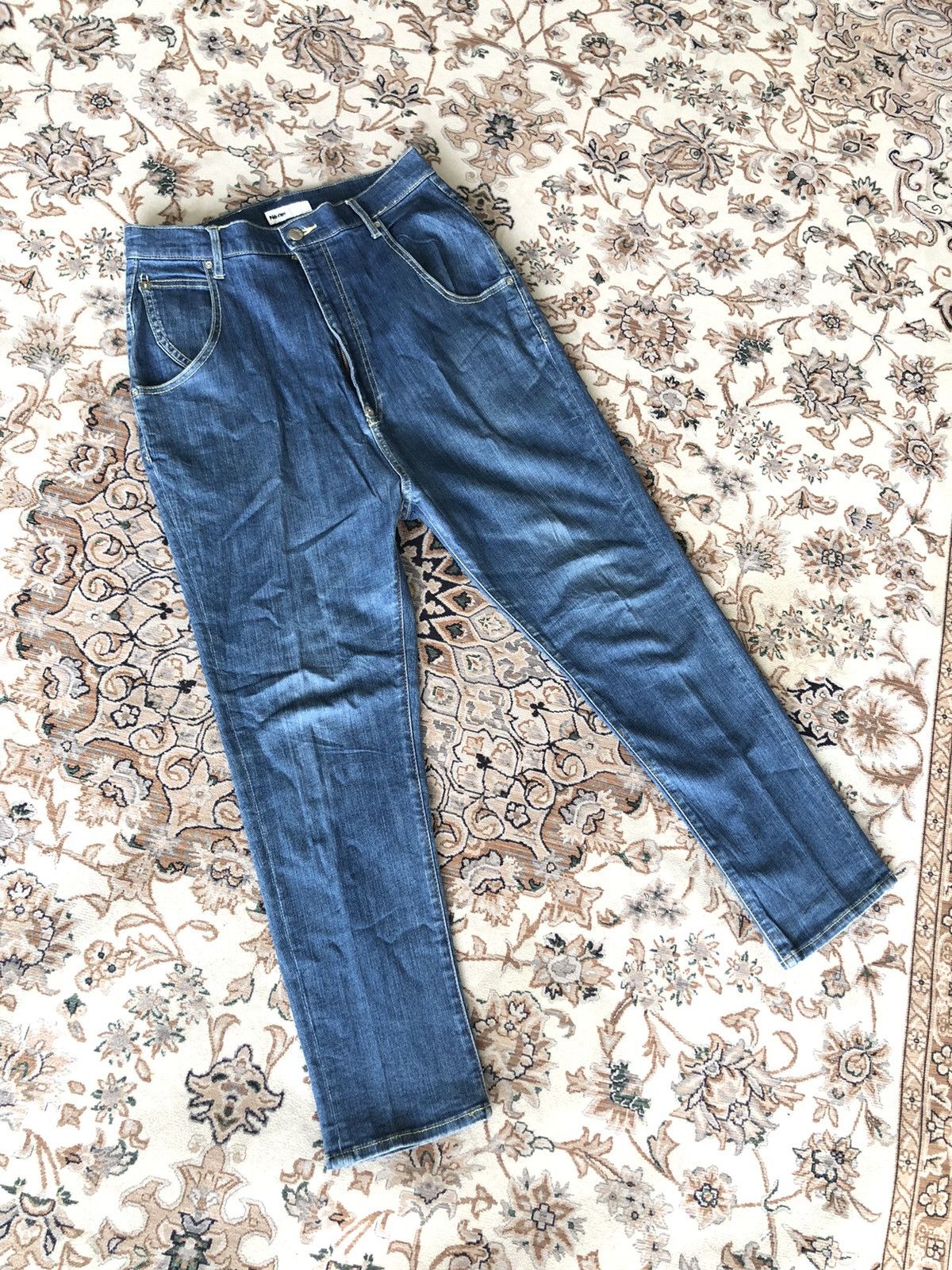 Issey Miyake × Japanese Brand × mercibeaucoup NE NET BUCKLE BACK JEANS Size US 32 / EU 48 - 6 Thumbnail