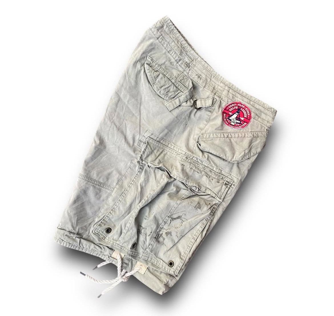Polo Ralph Lauren 2000s Polo Ralph Lauren Splatter Camp Cargo Short Pants Size US 32 / EU 48 - 4 Thumbnail