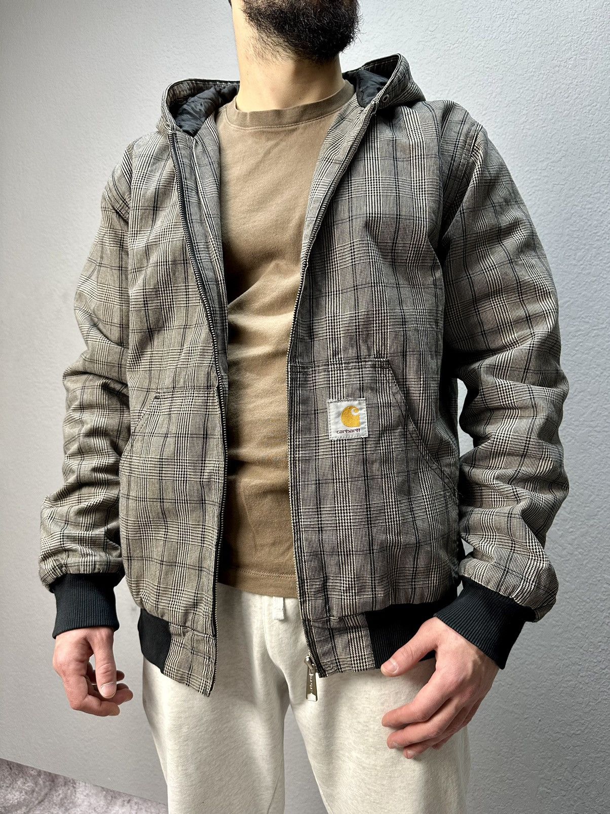 Carhartt Vintage Carhartt Active Jacket Check Print Kanye West Style Size US L / EU 52-54 / 3 - 5 Thumbnail