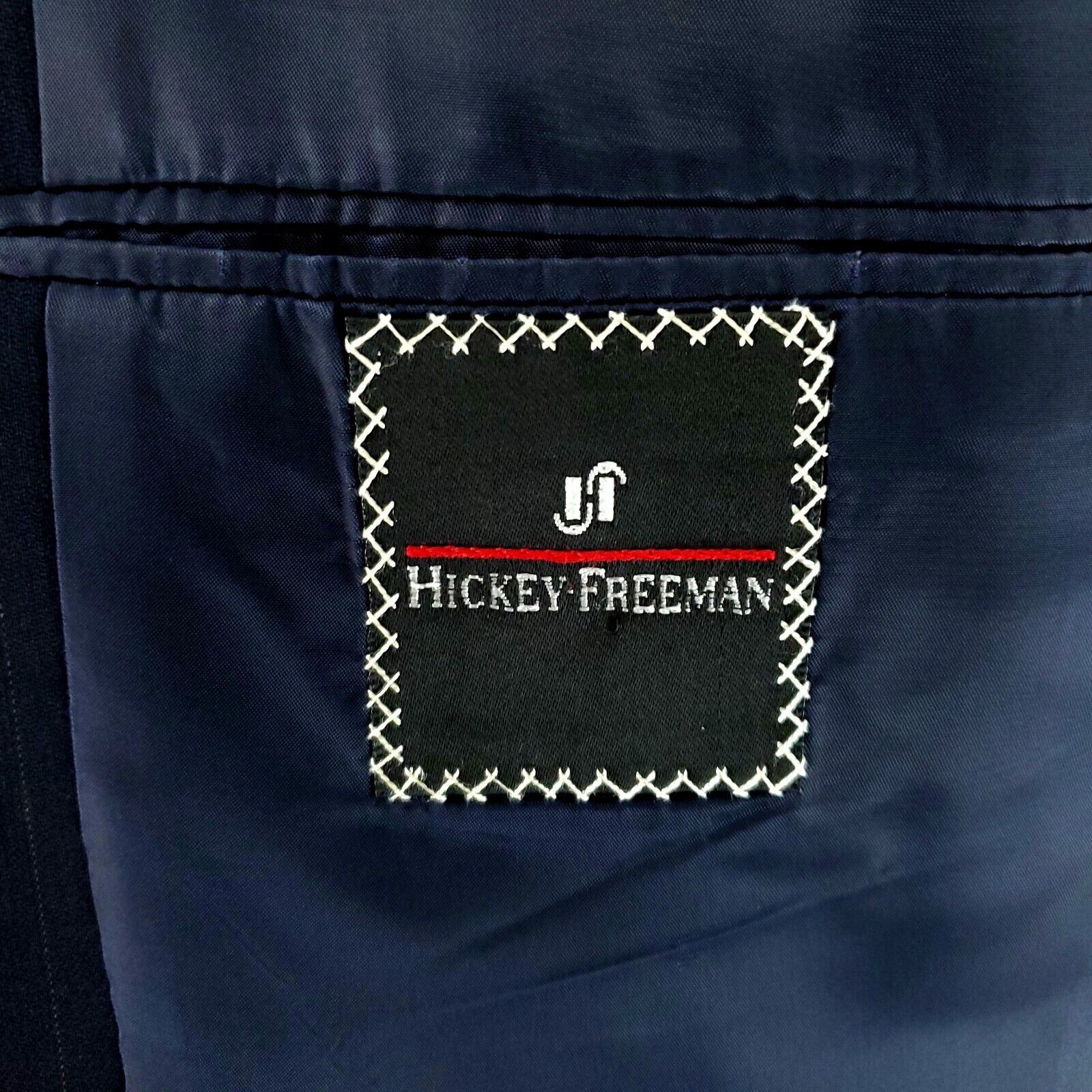 Hickey Freeman Hickey Freeman Boardroom Wool 2 Button Suit Jacket 42R Blue Size 42R - 7 Thumbnail