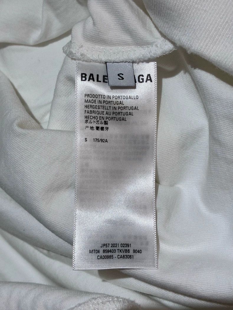 Balenciaga Balenciaga Caps SS22 Logo Printed Faded Effect Fleece Swea Size US S / EU 44-46 / 1 - 3 Thumbnail