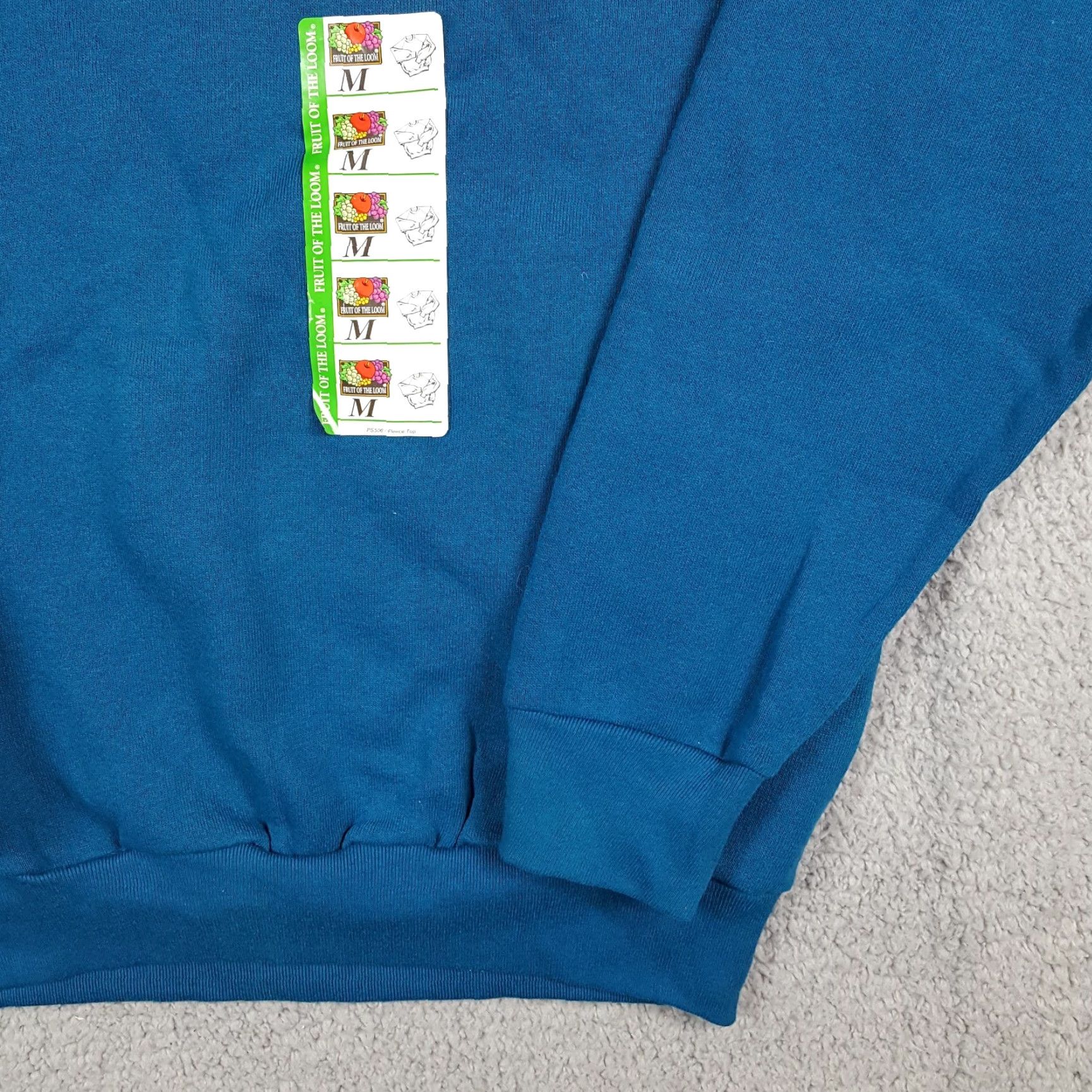 Fruit Of The Loom VINTAGE 90s Plain Blank Fleece Raglan Womens Medium Crewneck Sweatshirt Pullover Nike? Size M / US 6-8 / IT 42-44 - 5 Thumbnail