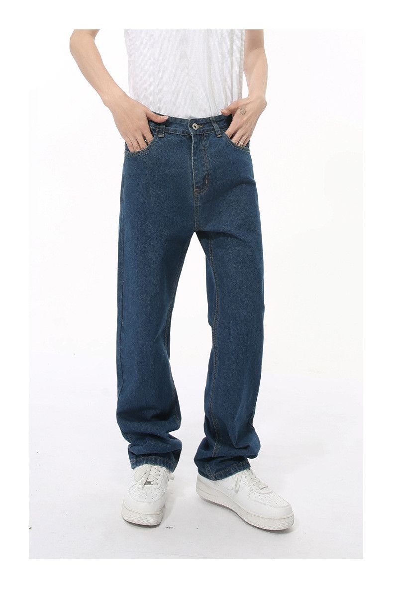 Japanese Brand × Jean Vintage simple style dark blue slim straight washed jeans Size US 32 / EU 48 - 3 Thumbnail