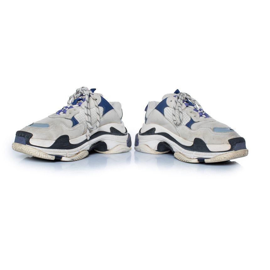 Balenciaga Balenciaga, Triple s trainers in grey and blue Size US 10 / IT 40 - 5 Thumbnail
