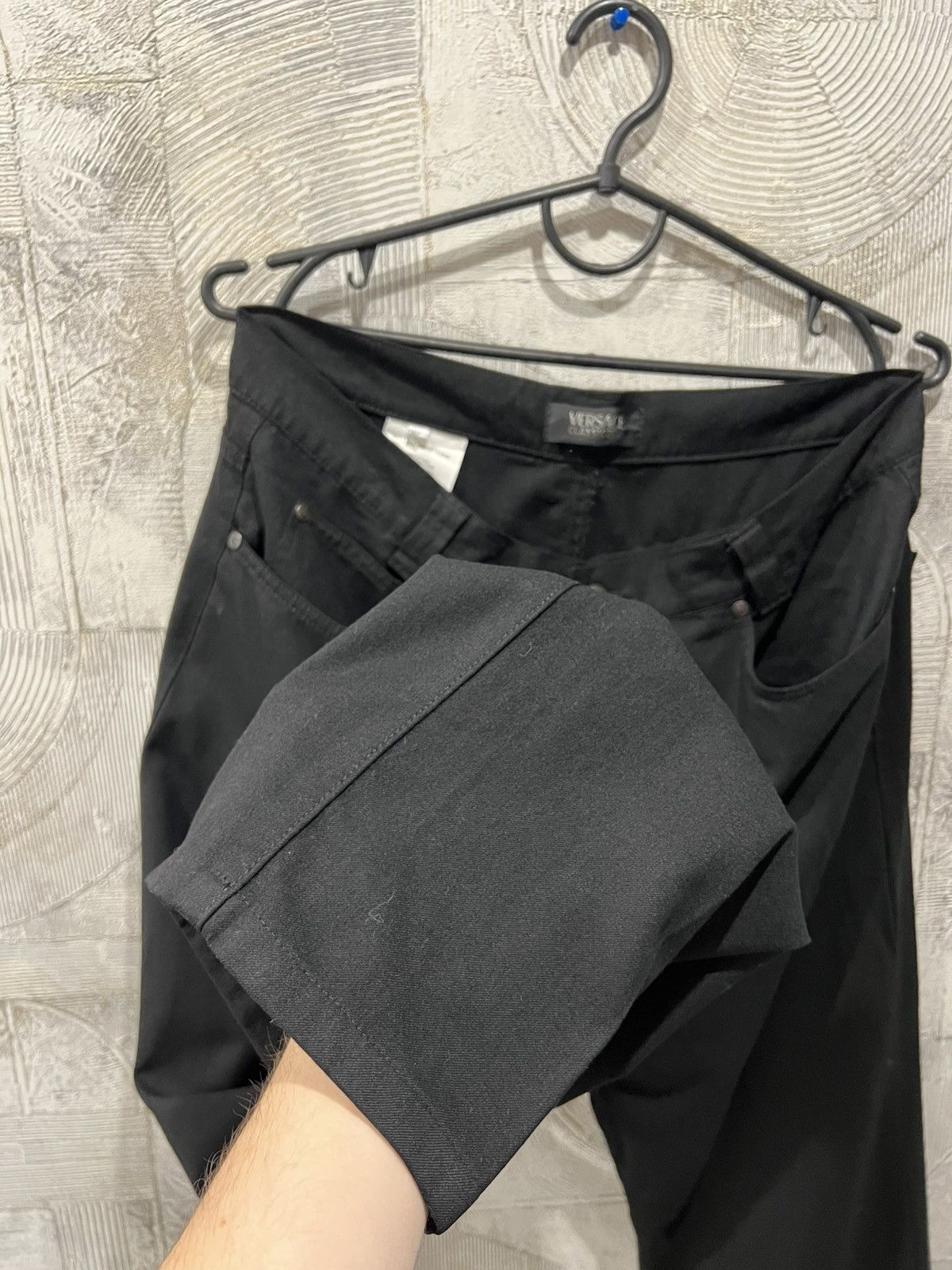 Versace × Vintage Versace Classic V2 Vintage Black Wool Casual Pants Size US 37 - 8 Thumbnail