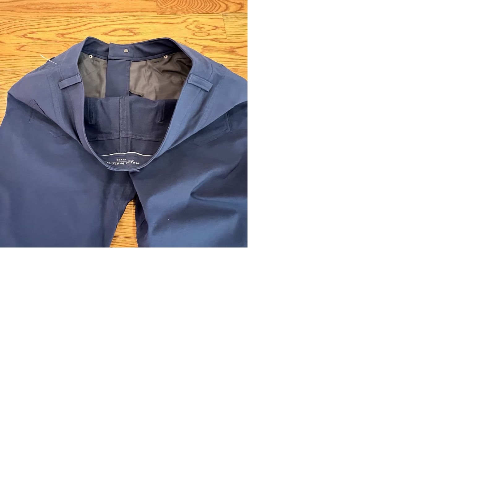 Vintage Mack Weldon Radius 5 Pocket Pant Mens Chino Straight Pant 32 Blue Regular 5-Pocket Design Logo Zipper Button Stretch Pocket Size US 32 / EU 48 - 9 Thumbnail