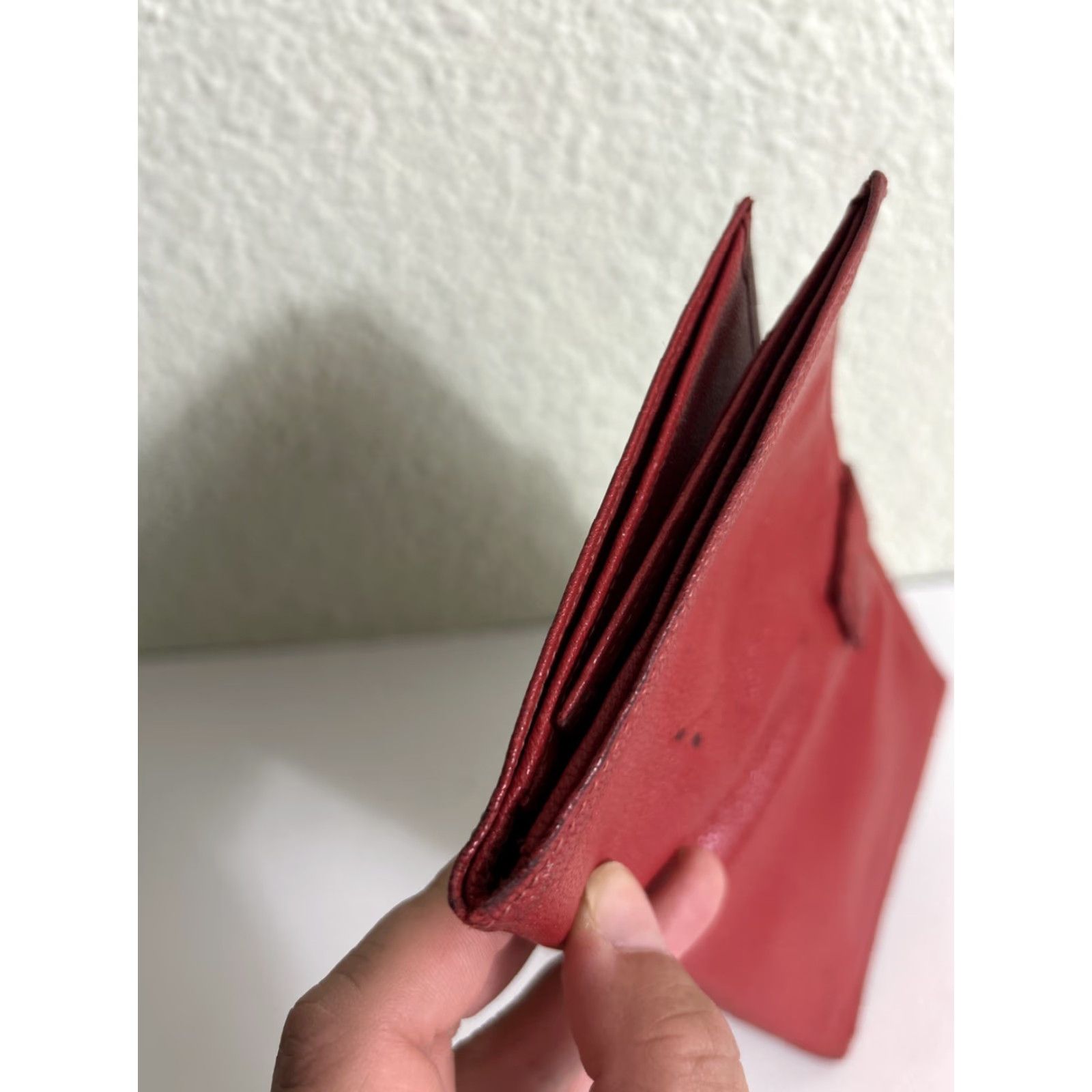 Vintage VINTAGE Princess Gardner Travel Wallet Women Red Stained Cowhide Passport/Tickets/Cards Folding Lightweight Size ONE SIZE - 7 Thumbnail