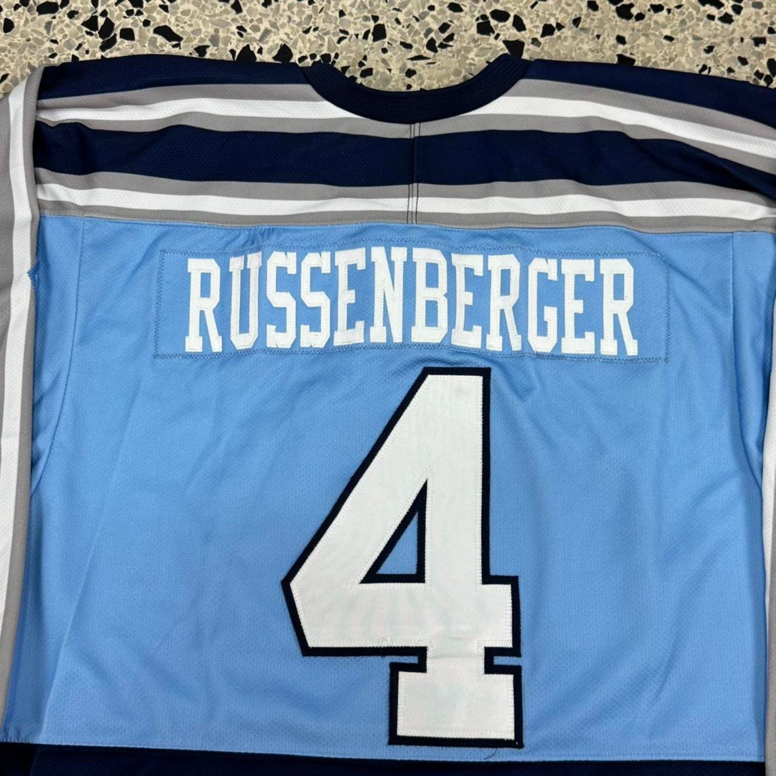 NHL VINTAGE Y2K USPHIL NEW JERSEY HITMEN K1 L/S HOCKEY JERSEY: Size US M / EU 48-50 / 2 - 5 Thumbnail