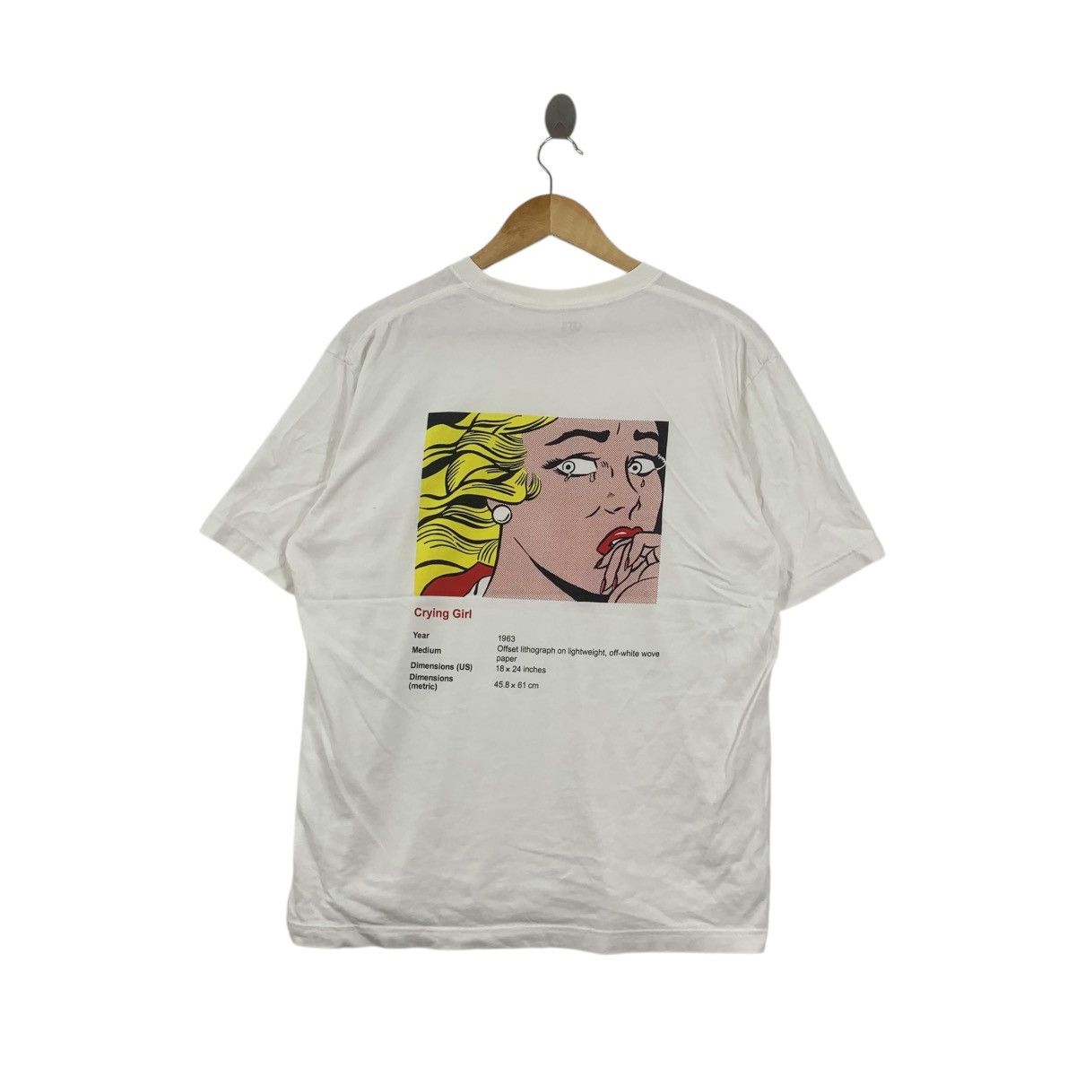 Uniqlo ROY LICHTENSTEIN x UNIQLO Crying Girl Pop Art Tee Shirt Size US M / EU 48-50 / 2 - 1 Thumbnail