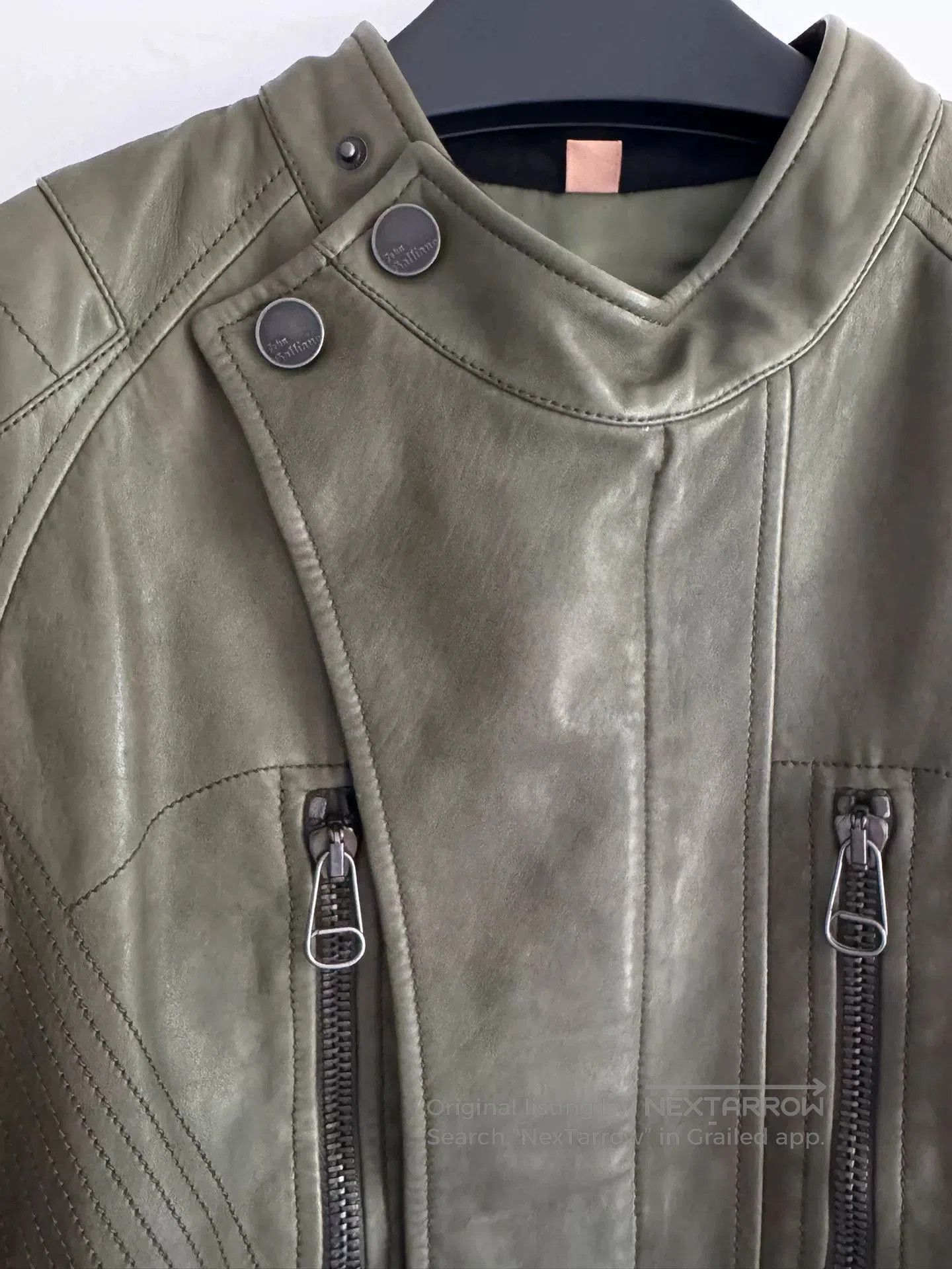 John Galliano John Galliano Dragon Embroidery Leather Jacket. Size US S / EU 44-46 / 1 - 5 Thumbnail