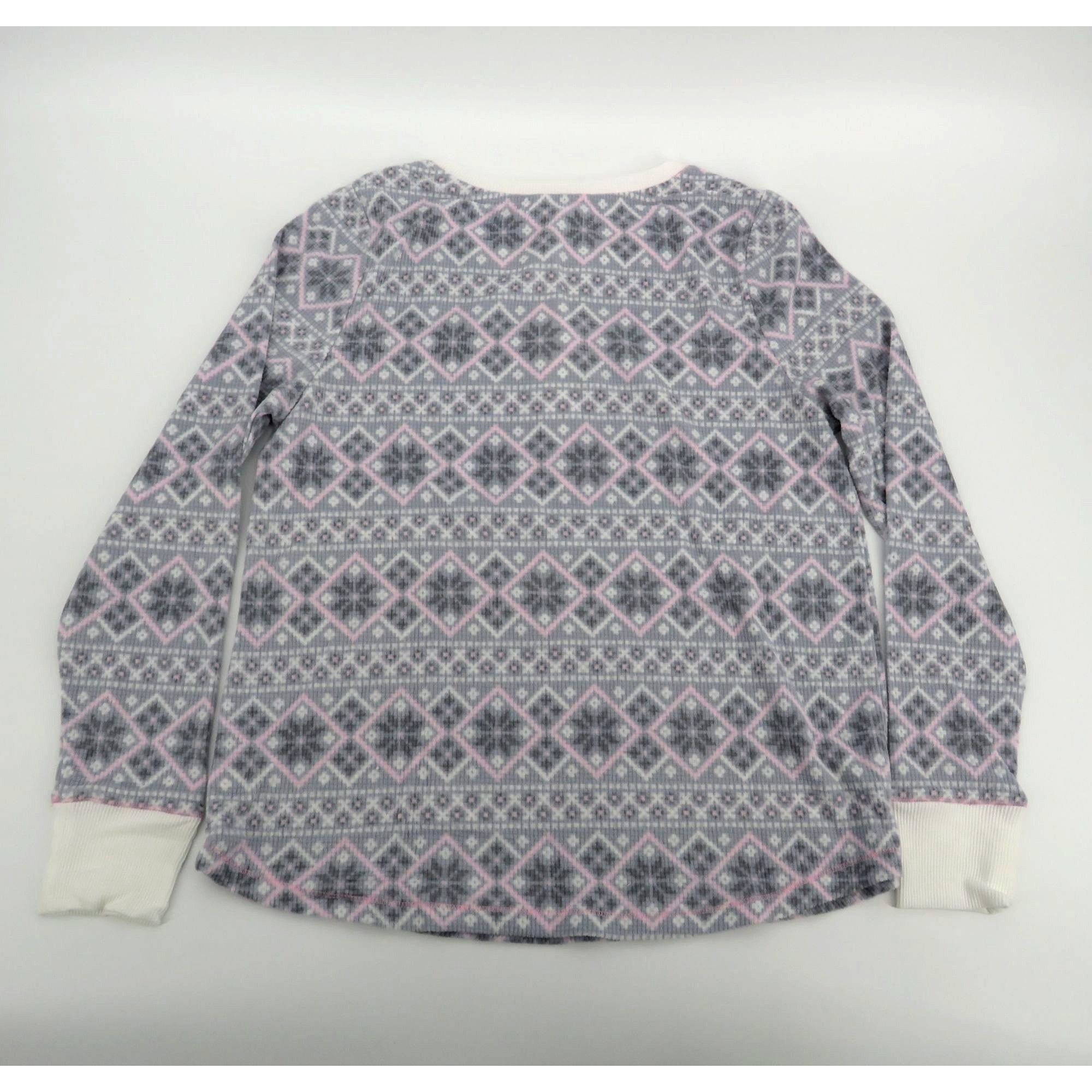 Other Carole Hochman Women's Small Pajama Set Long Sleeve Gray/Pin Size ONE SIZE - 4 Thumbnail