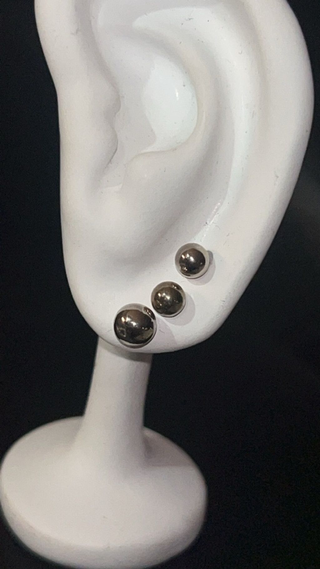 The Unbranded Brand Women's Unbranded Silver Ball Stud Earrings set Size ONE SIZE - 1 Thumbnail