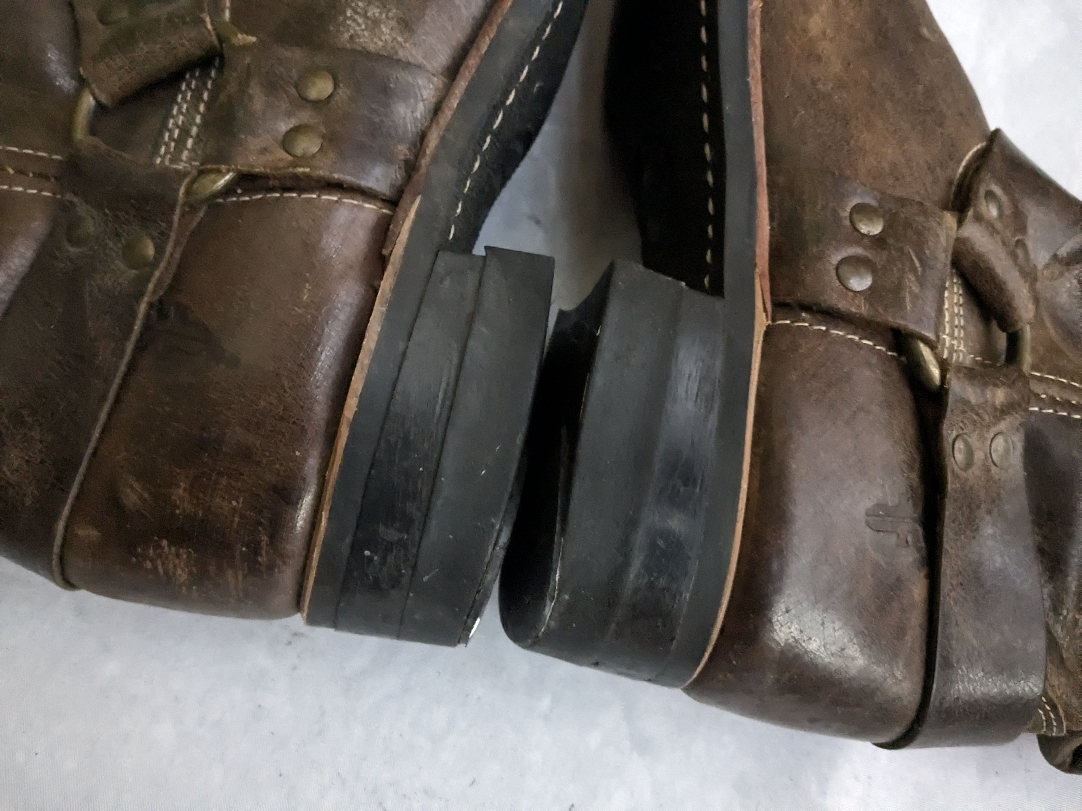 Frye Frye Harness Boots Brown 12 M Leather Size US 12 / EU 45 - 6 Thumbnail