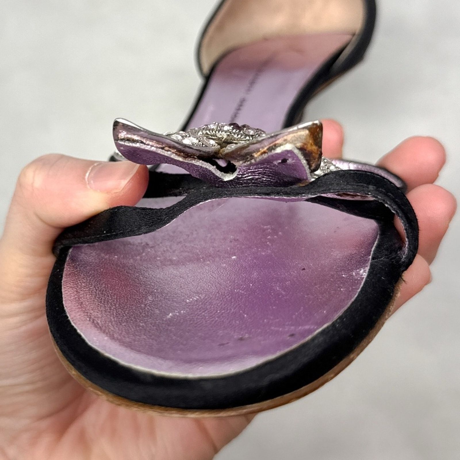 Giuseppe Zanotti Giuseppe Zanotti Vicini Vintage Y2K Flower Kitten Heel Mules Size US 9.5 / IT 39.5 - 7 Thumbnail