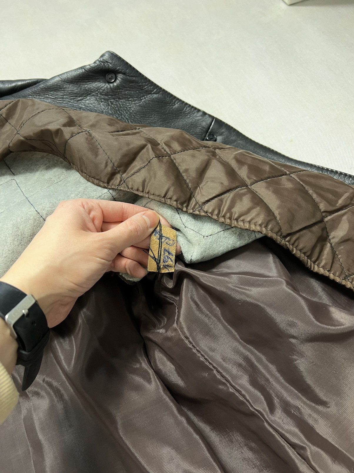 Vintage Genuine Leather Heavy Coat vintage 90s insulated with lining Size L / US 10 / IT 46 - 7 Thumbnail