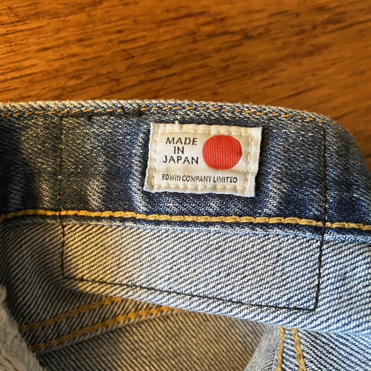 Edwin Edwin Made in Japan Kaihara Selvage 12oz Slim Tapered Jeans Size US 32 / EU 48 - 4 Thumbnail