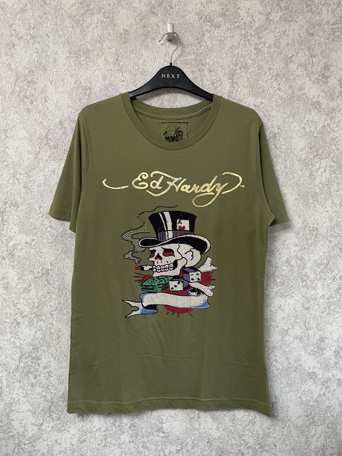 Ed Hardy Vintage Ed Hardy Skull Big Logo Y2K T-Shirt Size US M / EU 48-50 / 2 - 1 Thumbnail
