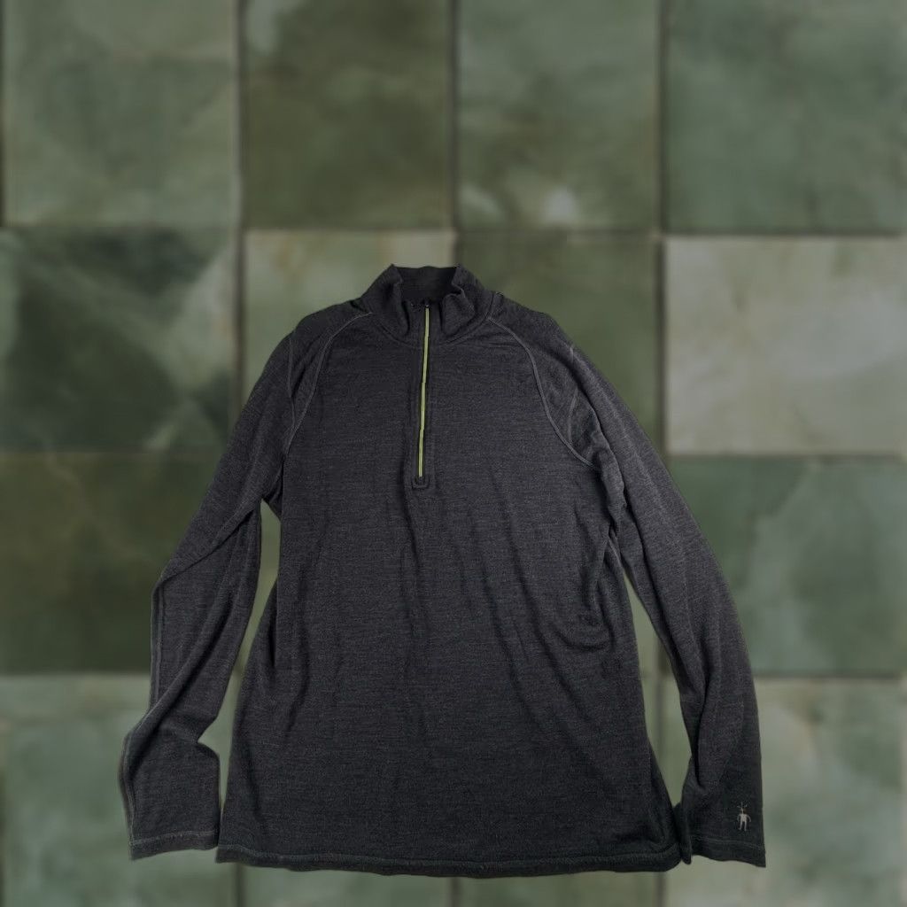Smartwool Smartwool Shirt 1/4 Zip Merino Wool Long Sleeve Men XL Black Size US XL / EU 56 / 4 - 1 Thumbnail
