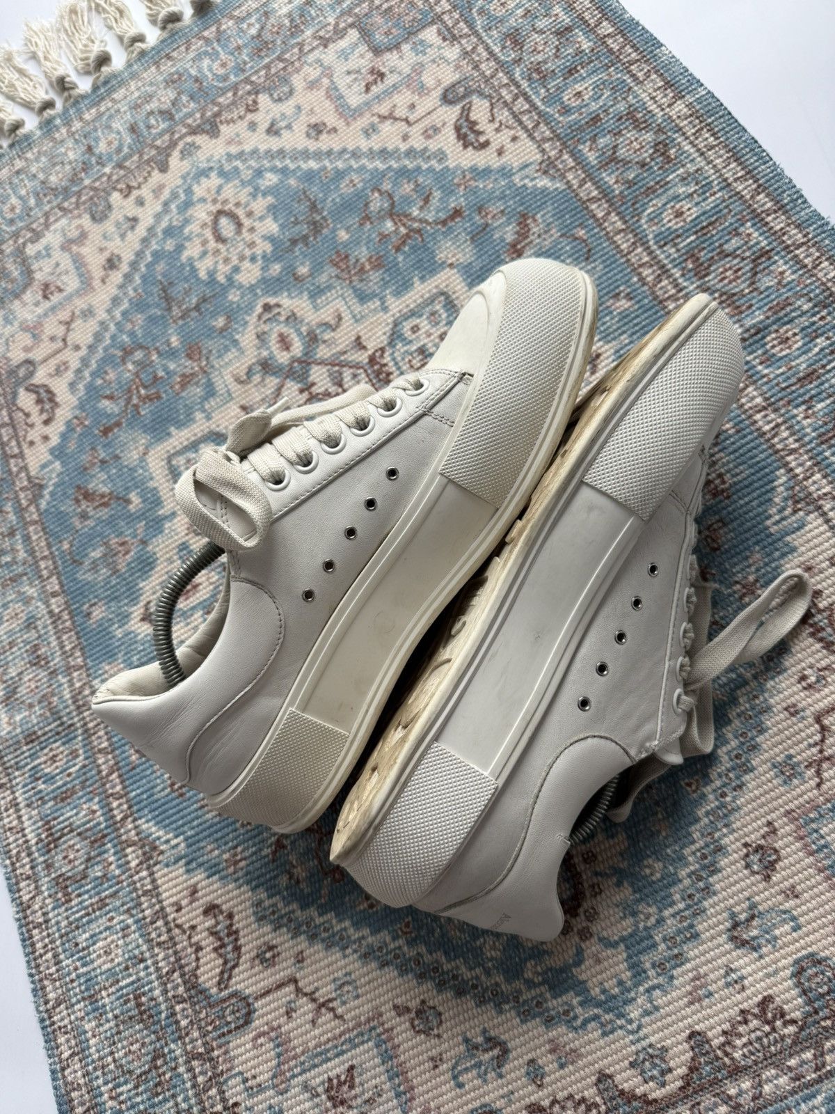 Alexander McQueen Alexander McQueen Deck Lace-Up Plimsoll Leather Shoes Sz43,5 Size US 10.5 / EU 43-44 - 11 Thumbnail
