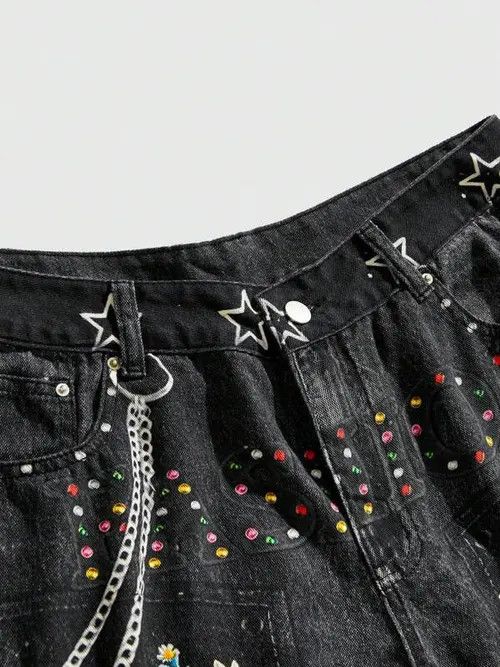 Jean × Vintage Vintage RETRO 90s denim jeans shorts Size US 32 / EU 48 - 2 Thumbnail