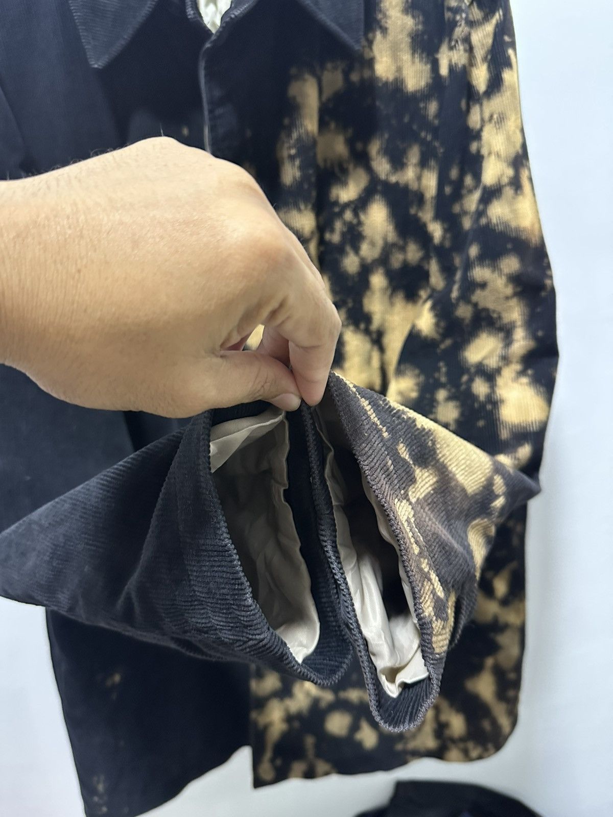 Yohji Yamamoto Yohji Yamamoto A.A.R Corduroy Long Jacket Custom Acid Washed Size US XL / EU 56 / 4 - 6 Thumbnail