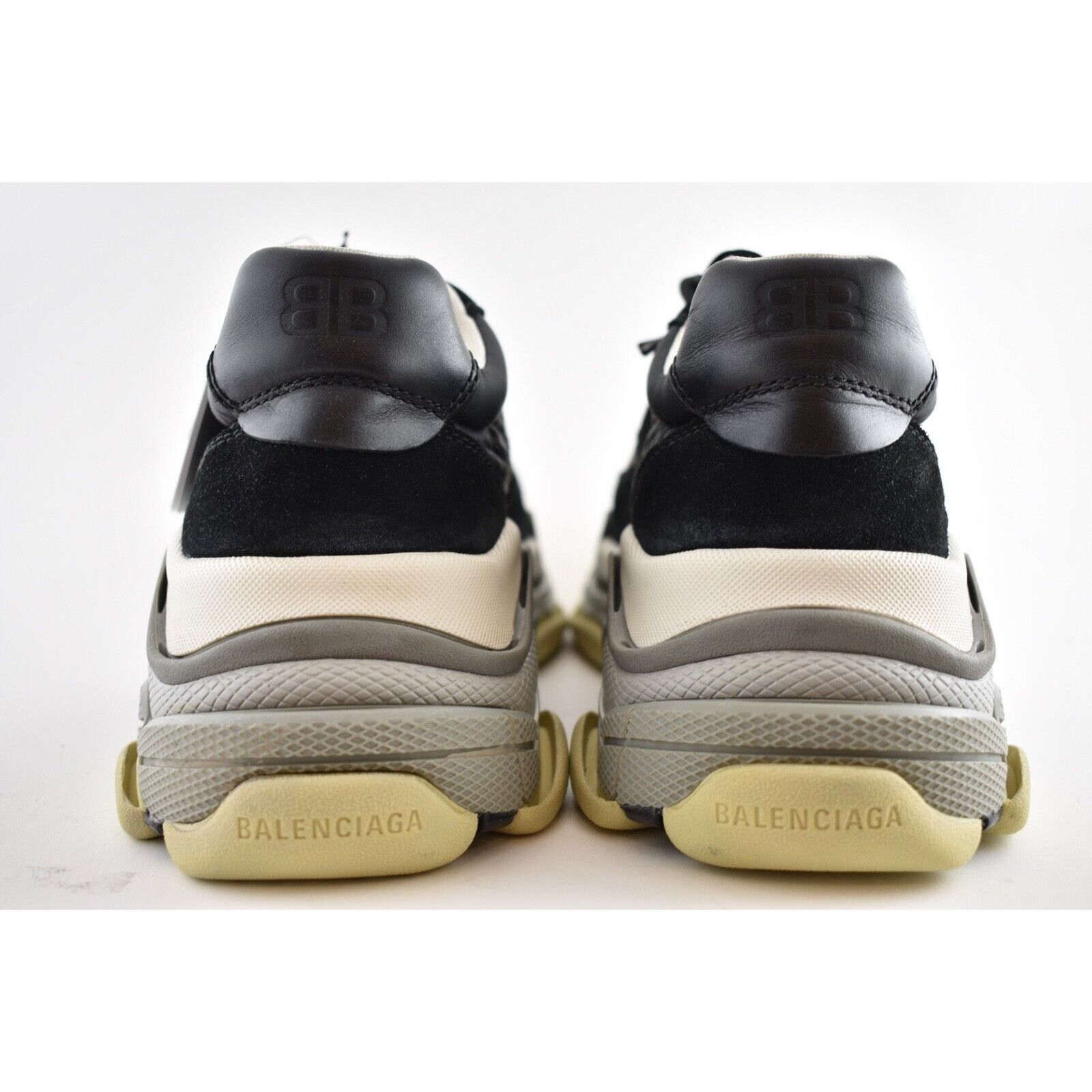 Balenciaga Balenciaga Triple S Mens V2 Black Burgundy Nylon Speed Size US 12 / EU 45 - 8 Thumbnail